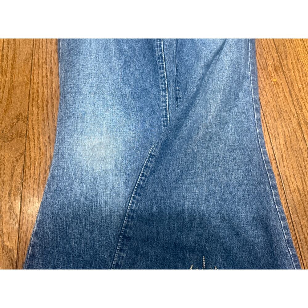 Vintage 90s JNCO Blaze S1200 Girlie Stuff Ultra Flare Jeans Size 9 USA 28x30 - Picture 5 of 15